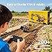 Velexia Construction Rc Set of 4, Commandthe Site Conquer The Dirt, Construction Toy Set - 4 Vehicles with Remote Control, with 360 Rotation, Excavator & Dump Truck for Indoor/Outdoor Play (4pcs)