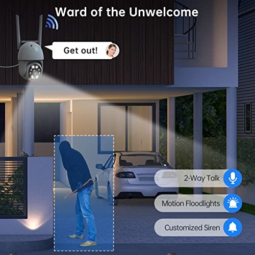 image for JOOAN 3MP WiFi Security Camera Outdoor [5G &Auto Tracking] 5G/2.4G Dua