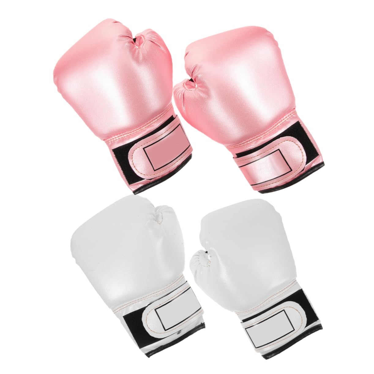 Guanti da Boxe per Ragazzi, 2 Paia, in Pu Interno in Spugna