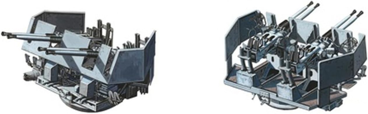 Fine Mold WA32 1/700 Nano Dread Series Bofforce 1.6 inches (40 mm) Quad Gun with Shield for Plastic Models