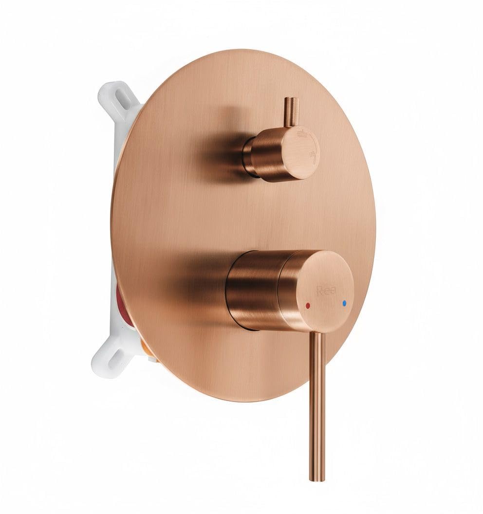 Rea - Zestaw Natryskowy Podtynkowy Łazienkowa Js-7029Brg + Box, Mosiądz, Głowica Ceramiczna