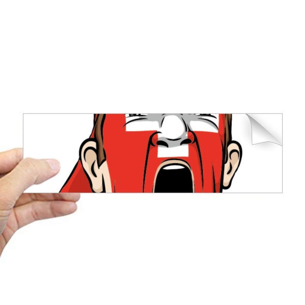 Autocollant de la Suisse de qualité supérieure sticker rectangulaire pour fenêtre
