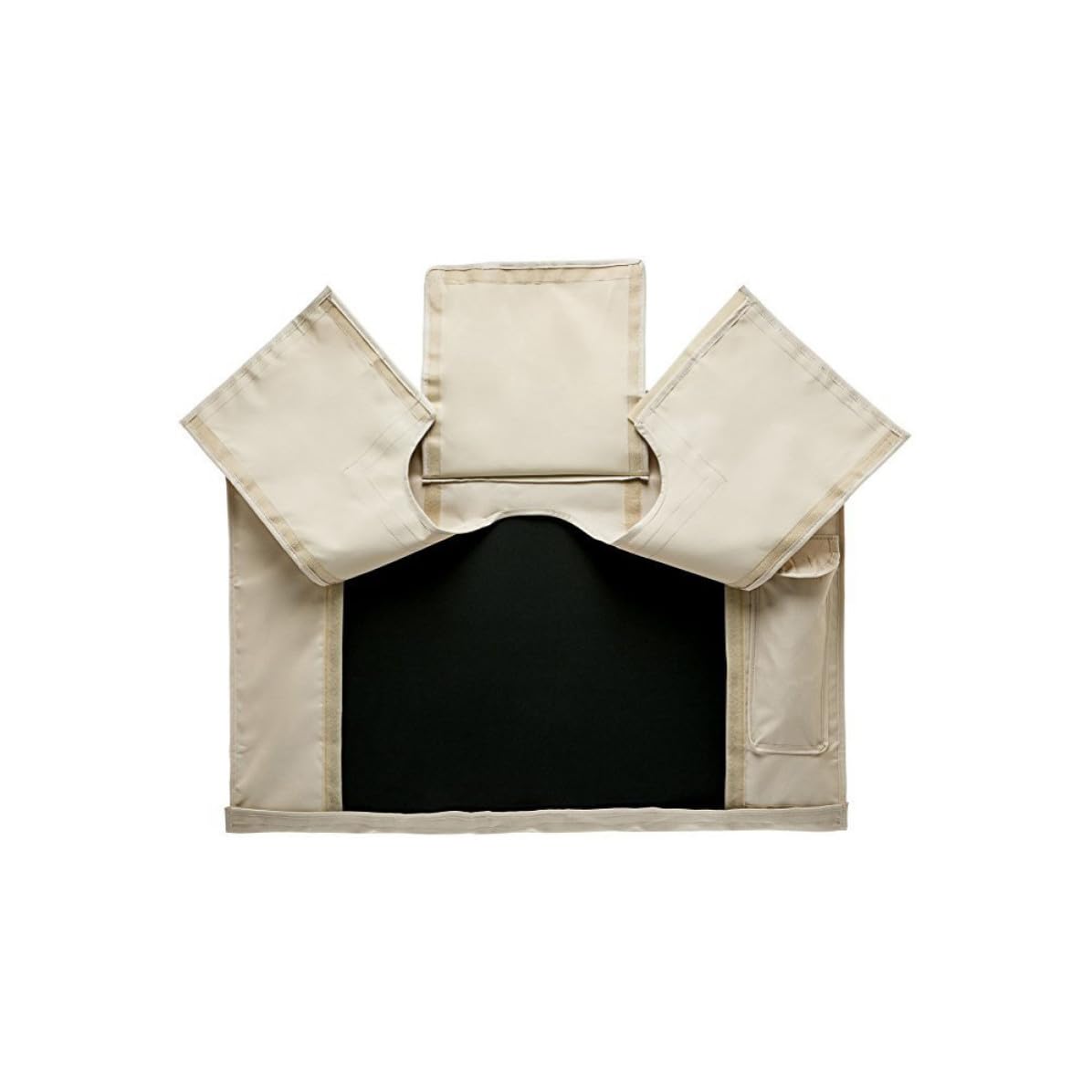 MAGICLULU Copertura Tv da Esterno Oxford Pvc Khaki Protezione a 360 Gradi per Televisori da Esterno