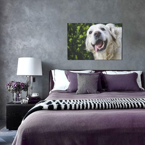Impression moderne Golden Retriever tableau décoratif mural de 45 cm - 3