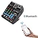 A4 4 Channels Audio Mixer Sound Mixing Console With Bluetooth USB Record 48V Phantom Power Monitor Paths Plus Effects Use for home music production, Webcast, K song
