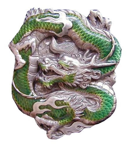 Dragon Colored Novelty Belt Buckle