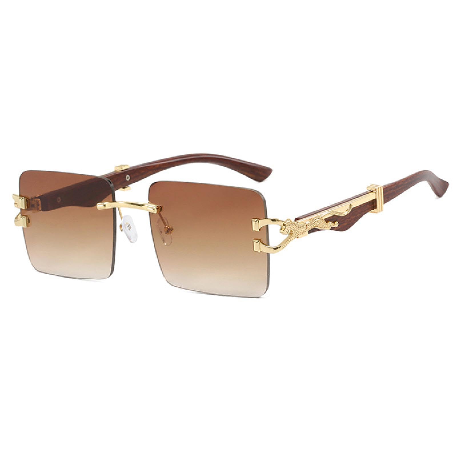 Lunettes de soleil de luxe pour femmes verres dégradés rétro