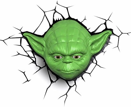3D Light FX Star Wars Yoda Face 3D Deco LED Wall Light