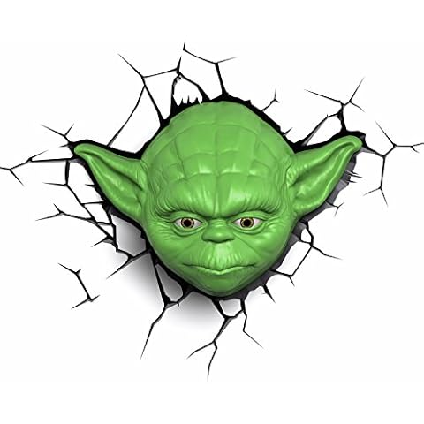 3D Light FX Star Wars Yoda Face 3D Deco LED Wall Light Cover