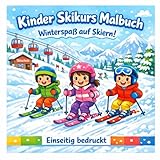 Kinder Skikurs Malbuch – Winterspaß auf Skiern!