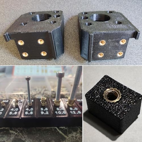 Inserts filetés métriques de haute précision en laiton moleté pour empreintes d'impression 3D nettes