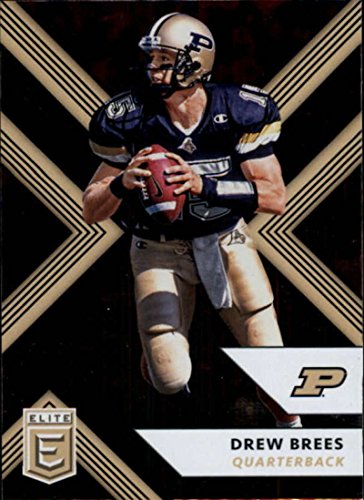 2018 Panini Elite Draft Picks #37 Drew Brees Purdue Boilermakers Football Card