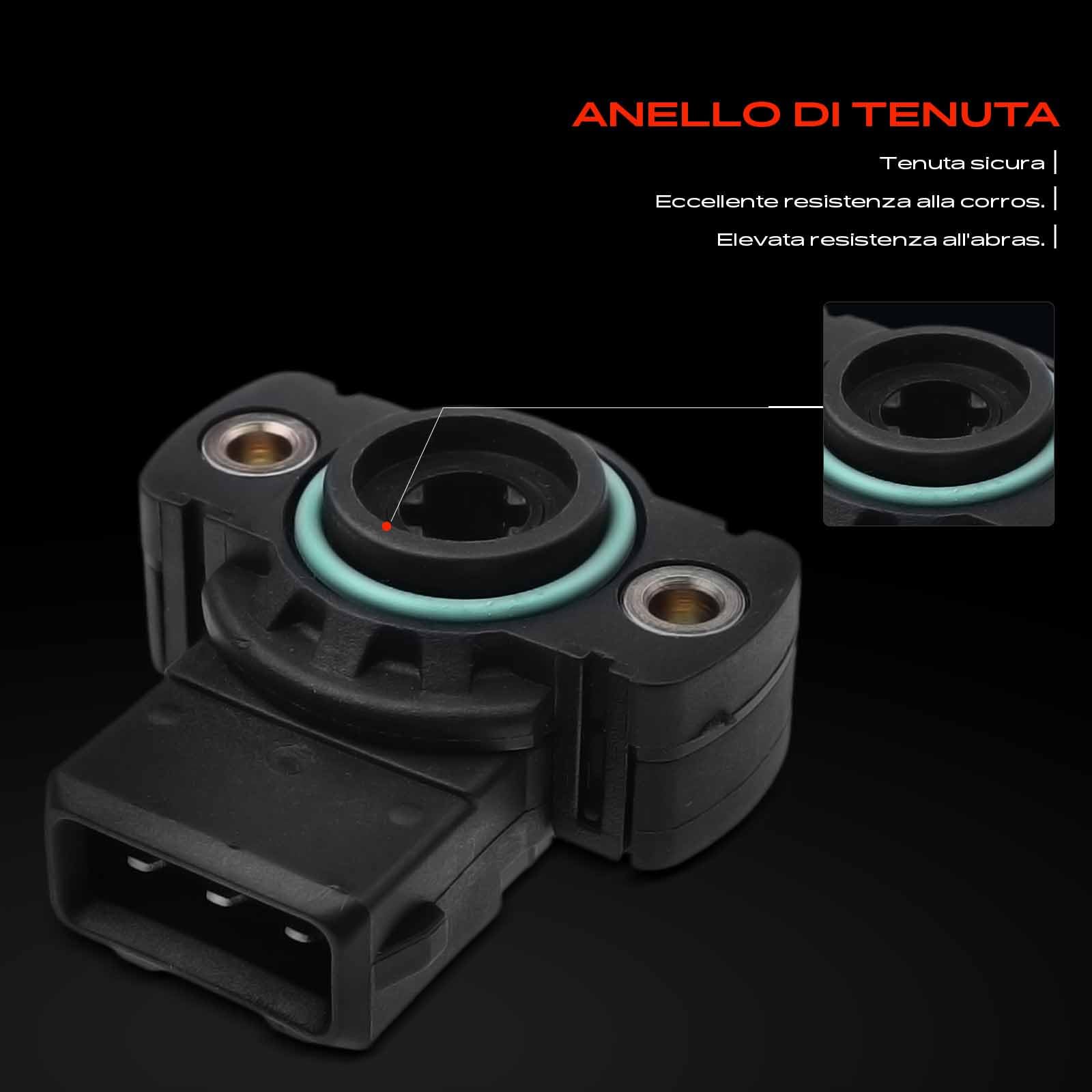 Frankberg Sensore posizione valvola a farfalla Compatibile con Transporter IV Bus 70B 70C 70J 70K 7DB 7DC 7DJ 7DK Golf III 1H1 Ibiza II 6K1 LT 40-55 I Furgone 291-512 Transporter IV 044907385A
