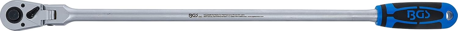 BGS Hinged ratchet, lockable, extra long, square male 1/2", 609 mm 640