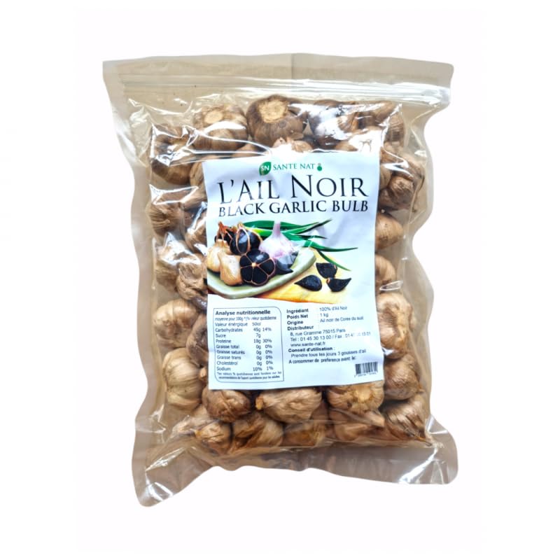 Ail noir sans additifs pour digestion et bien-être - 1 kg Corée
