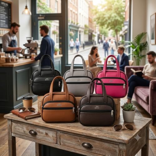 Image of Women's Stylish Trendy Leather Mini Handbag - Fashionable, Compact Purse for Casual and Formal Occasions
