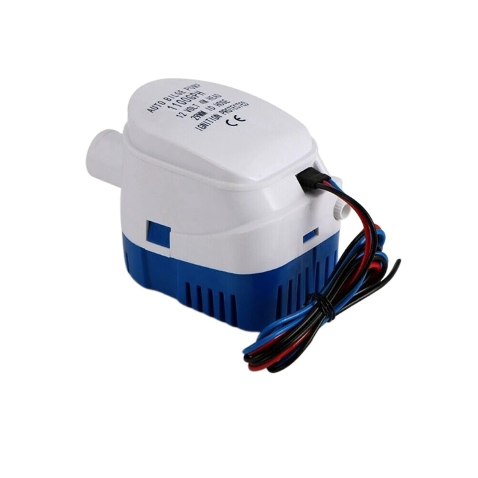 Bomba sumergible pequeña ajustable Bomba de agua sentina automática sumergible for barco, 12 V, con interruptor flotador