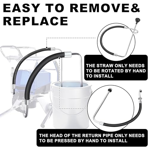 Hromee Stainless Steel Suction Hose and Reflux Line Sets, Airless Paint Sprayer Accessories for Graco 390 395 490 495 595 695 by Hromee - Image 5