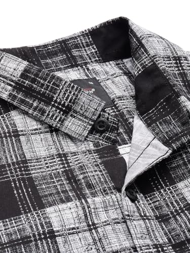 Image of Majestic Man Slim Fit Short Sleeve Checked Pure Cotton Casual Shirt