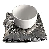 Rfeeuubft Keramik-Untersetzer im nordischen Stil, kreatives Paar, Kaffee, Tee, Milch...