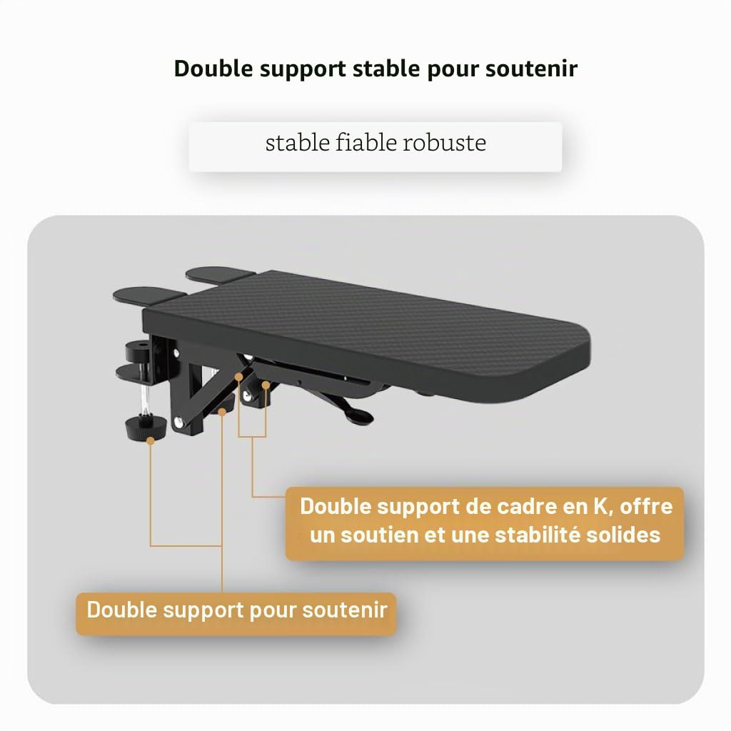 Support de bras d'ordinateur Repose Poignet Ergonomique Extension de bureau