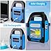 Bnineteenteam Solar Camping Lantern, 3 in 1 USB Charging Tent Light for Camping Hiking, Traveling, Backpacking (Blue