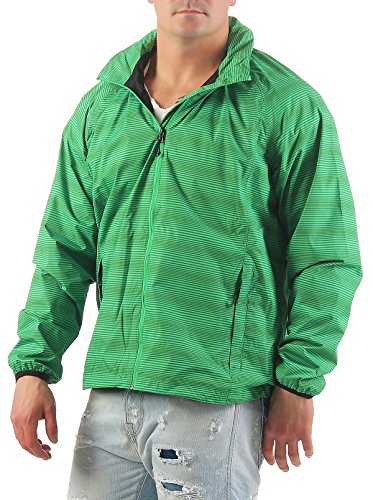 Chaqueta Killtec Fedon AOP Verde transpirable contra el viento de montaña 3