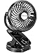 Battery Operated Stroller Fan Clip on Table Fan 40+ Hours Desk Fan Quiet Fan 360° Rotation 4400mah With Power Bank Function Mini Fan for Outdoor Sports Activities