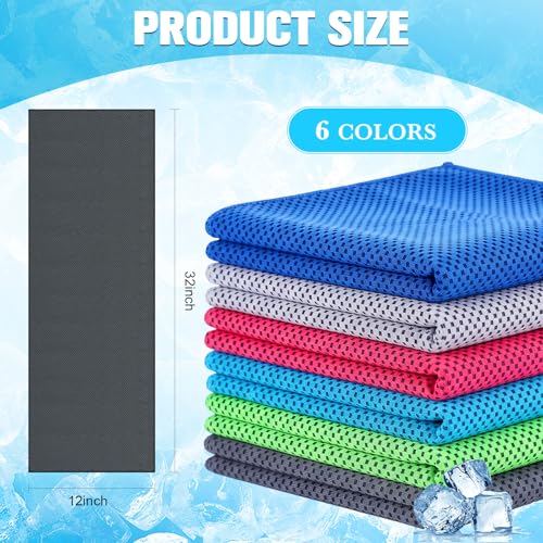 Image of Maitys 300 Pcs Cooling Towel Bulk for Neck and Face, Vibrant Mix