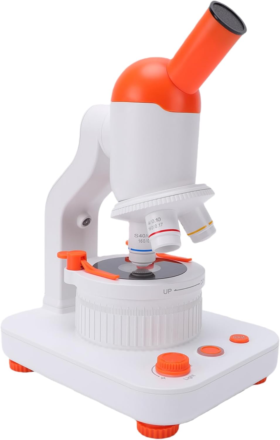 Tangxi Compound Binocular Microscope for Kids & Students, 40X-400X Magnification with LED Illumination, Rechargeable Monocular Microscope for School Labs & Home Schooling
