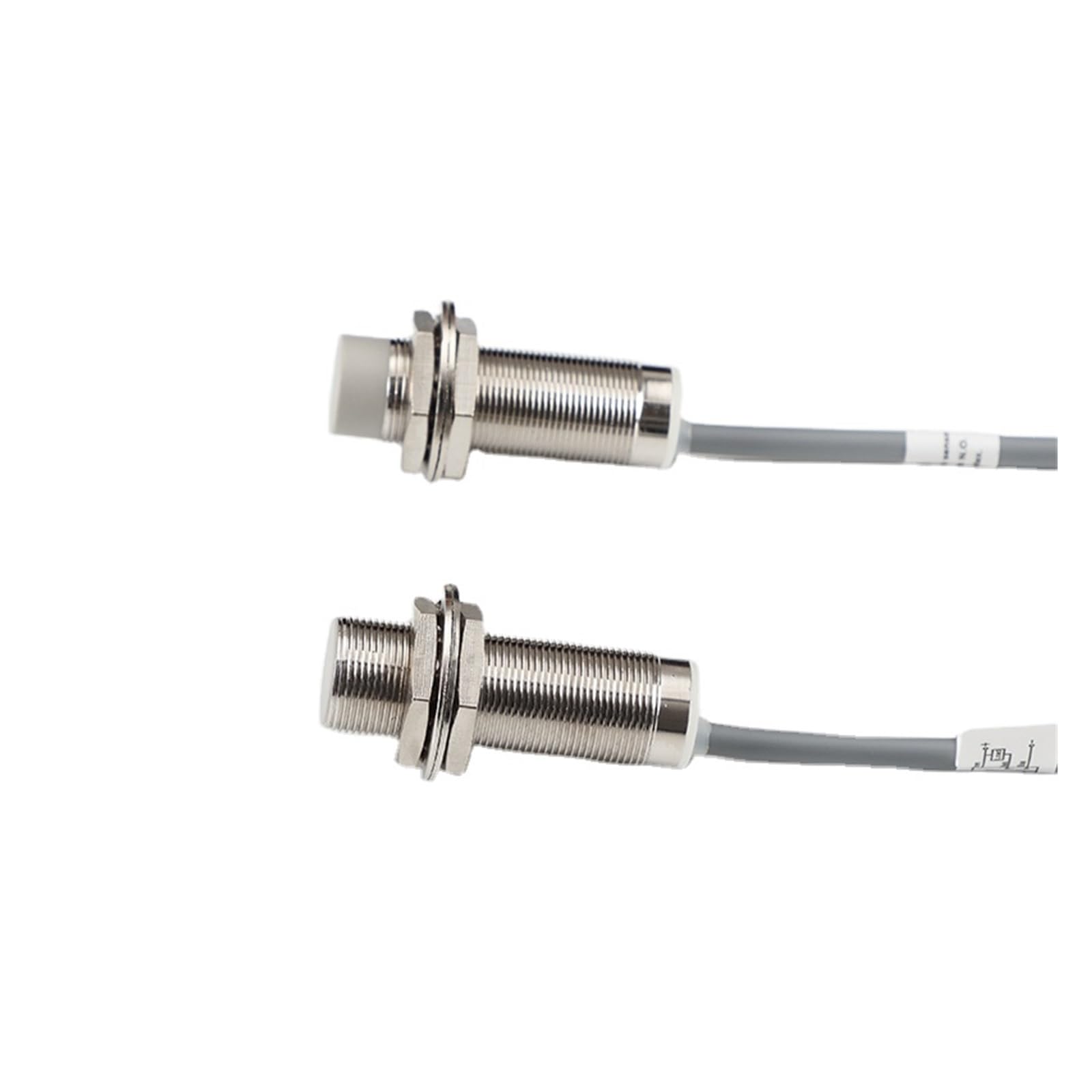 QAZXSEMUI High-Precision Metal Detection M18 Proximity Sensor for Detecting Objects(M18 flush PNP NO-Sn:8mm)