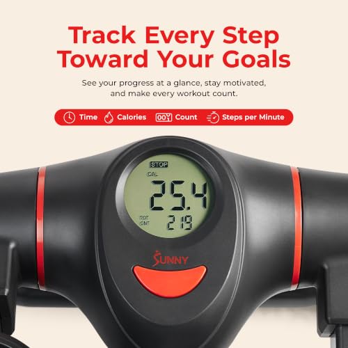 Image of Sunny Health & Fitness Smart Power Stepper with Resistance Bands for Cardio