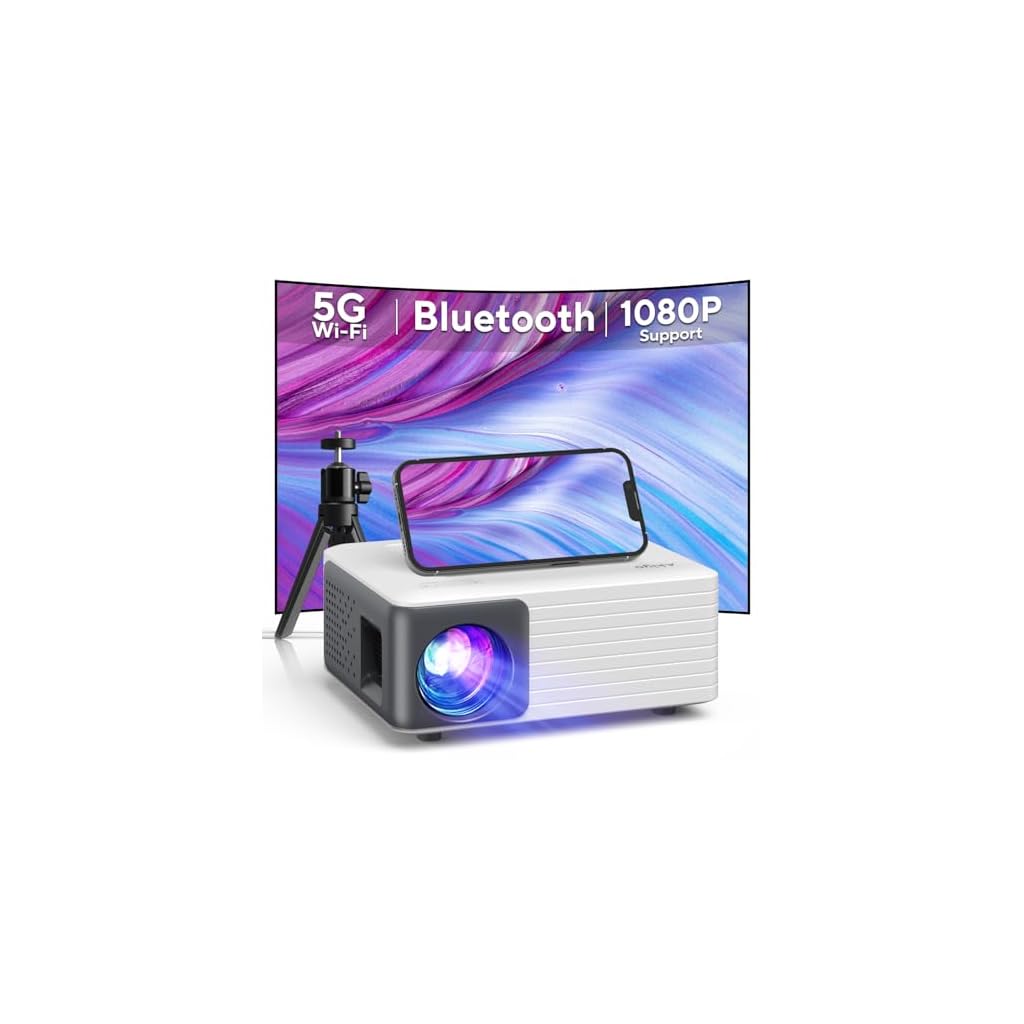 AKIYO 01 5G 1080P Mini Video Projector