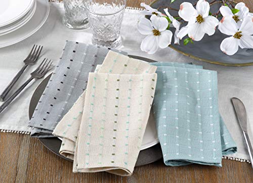 Servilletas de tela SARO LIFESTYLE set de 4 20 in aqua miniatura 4