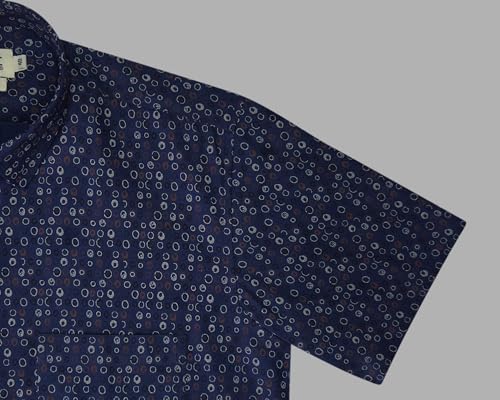 Image of GHPC 100% Cotton Printed Half Sleeves Regular Fit Formal Shirt for Men