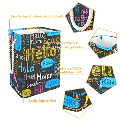 Panier à linge imperméable compact avec poignée pour trier le linge - 6