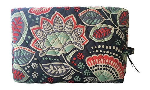 Vera Bradley Large Cosmetic Bag (Nomadic Floral with Grey Interior)