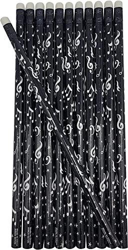Lápices Zugar Land Musical Note Black and White 24 unidades miniatura 1