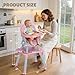 TODEFULL Baby High Chair, 8 in 1 Convertible Highchairs for Babies and Toddlers, Children Dining Booster Seat/Kids Building Block Table for Girls Boys, Baby Seat with Removable Tray, Pink