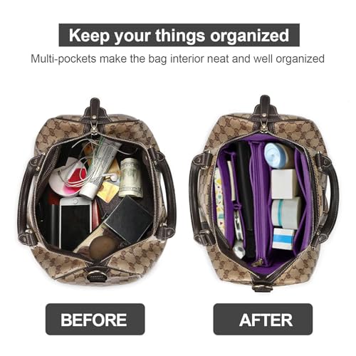 Image of Purse Organizer Insert, Handbag & Tote Organizer, Bag in Bag, Perfect for Speedy Neverfull and More
