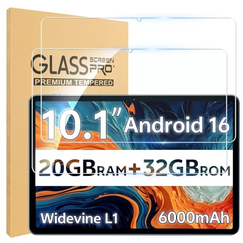 Samlior 2Pack Screen Protector for SVITOO Tab 10 GMS Certified 1027C1 9H Hardness Tempered Glass for SVITOO Tablet 10 Inch Scratch-Resistant HD Screen Protector