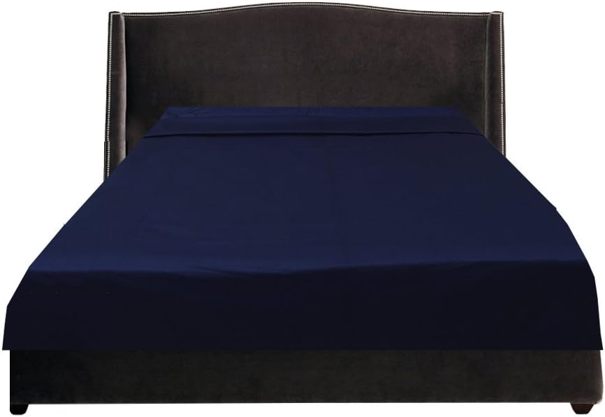 LaxLinen 600 Thread Count One Flat/Top Sheet - (Burgundy Solid, Full/Double Bed - 81" x 96") 100% Egyptian Cotton Super Soft Quality- 1 PCs Flat Sheet