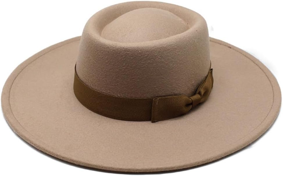 Classic White Felt Wide Brim Hat