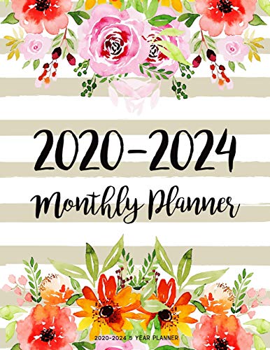 2020-2024 5 year planner: Monthly Schedule Organizer Planner For To Do List Academic Schedule Agenda Logbook Or Student Teacher Organizer Journal ... Daily Weekly and Monthly W/ Holidays)
