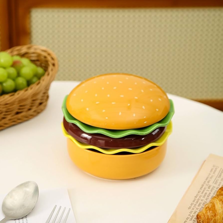 Amazon.co.jp: Xiraivke ハンバーガーセラミック食器かわいい