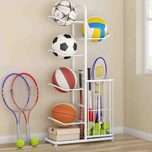 Support de rangement réglable pour ballons de sport panier vertical