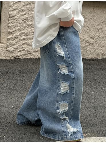 Pantalon Jogger Denim Garçon : Solution Pratique Facile À Enfiler 14 Ans - 4