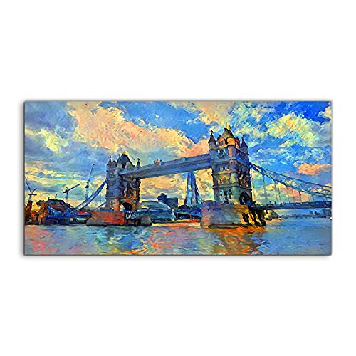 Image sur verre London Tower Bridge 140x70cm pour habiller un mur vide