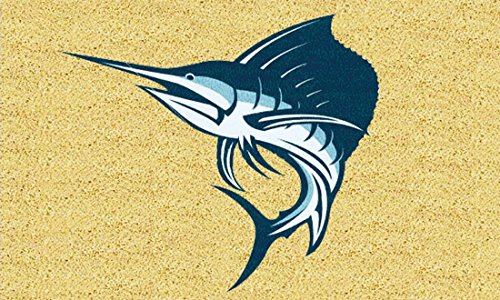 Gift Company Felpudo Pez Espada, Coco, Multicolor, 75 x 2 x 45 cm