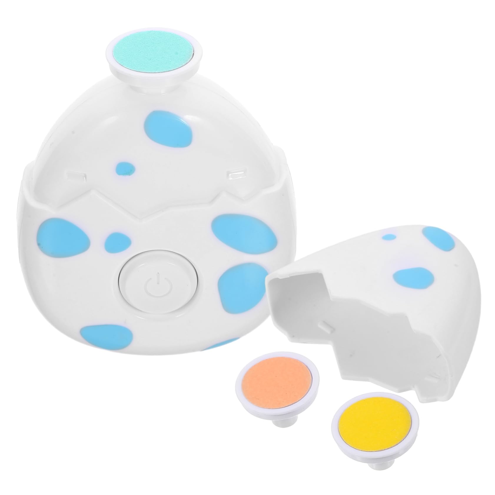 WOONEKY Egg-shaped Electric Nail Trimmer for Baby Cartoon Nail File Manicure Kit